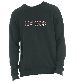 Open image in slideshow, Love God, Love People Fleece Sweatshirt
